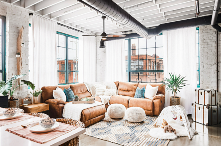 Chic City Loft with a Bohemian Industrial Style