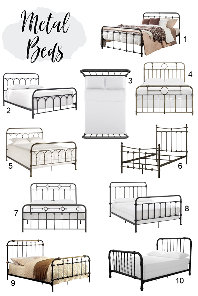 country style metal beds