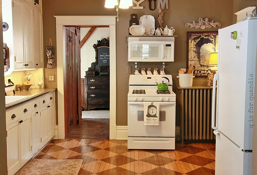 Vintage kitchen in older home