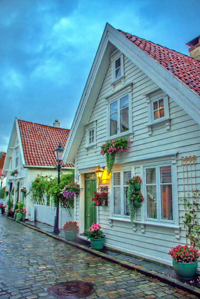 Norway, Stavanger. Old town.