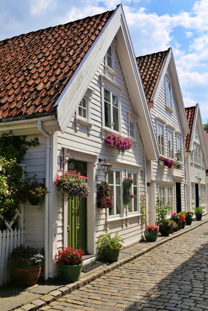 Norway, Stavanger. Old town.