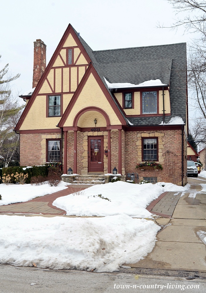 Brick Tudor Home in Illinois