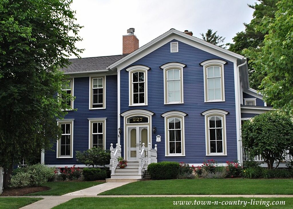 Purple Victorian Home with Curb Appeal