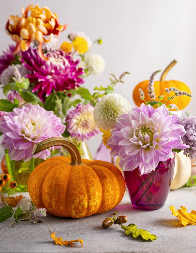 colorful fall florals for bouquets and centerpieces
