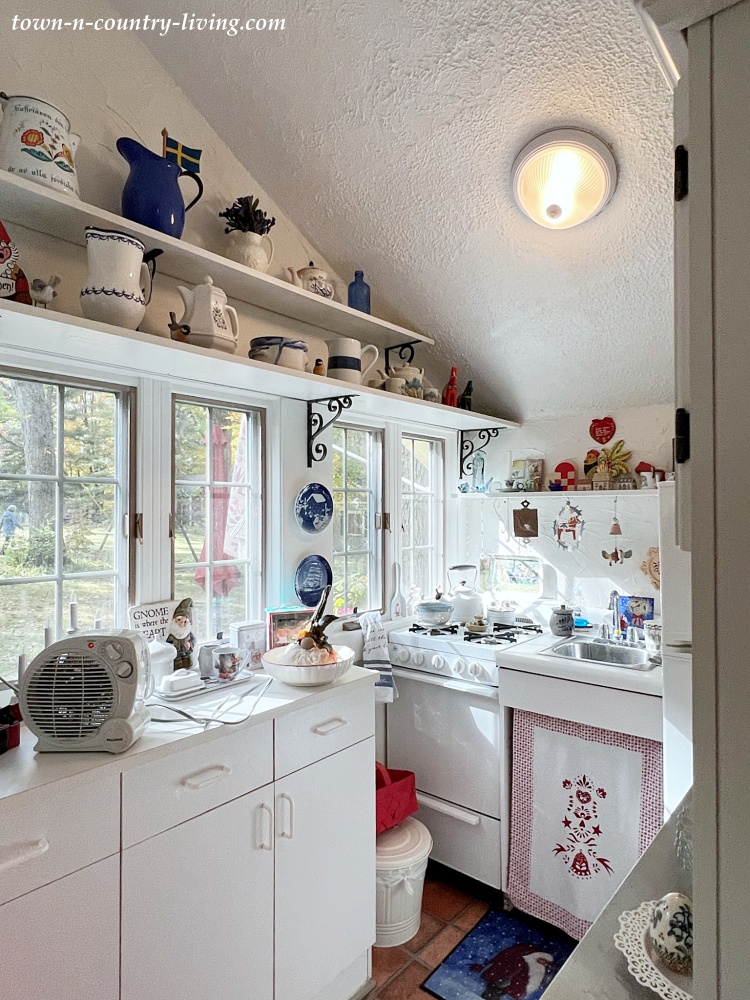 Tiny house white kitchen