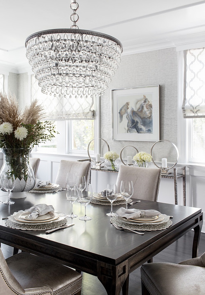 elegant transitional dining room