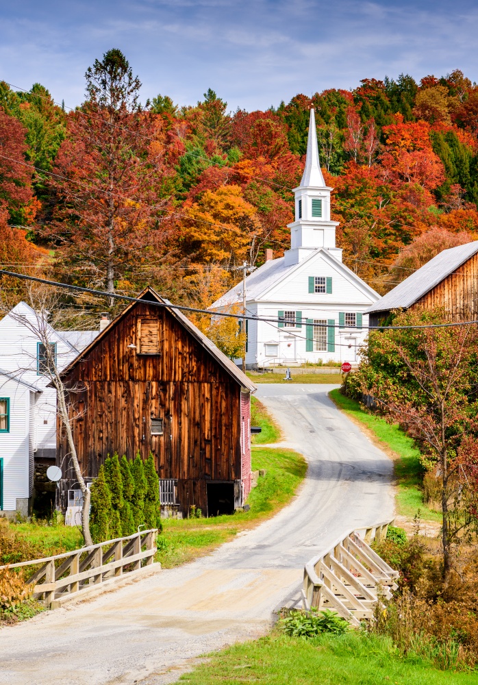 rural Vermont in the fall