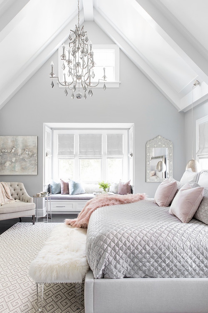 pastel master bedroom