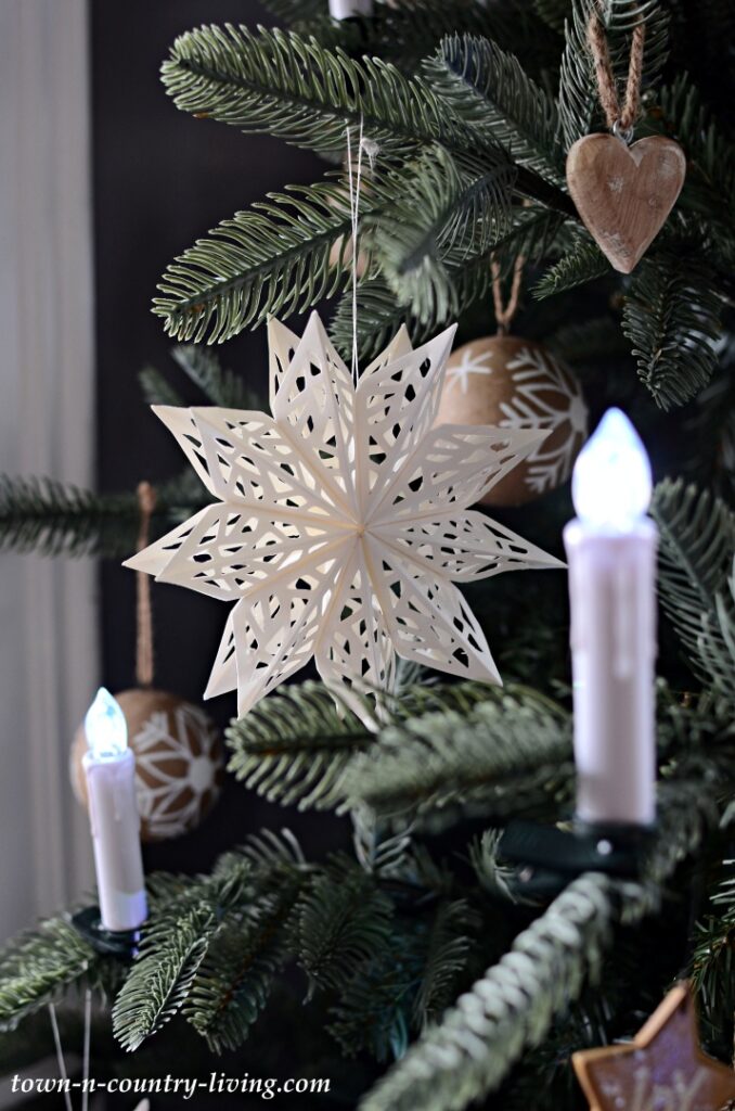 Cutout paper snowflake from Crate and Barrel