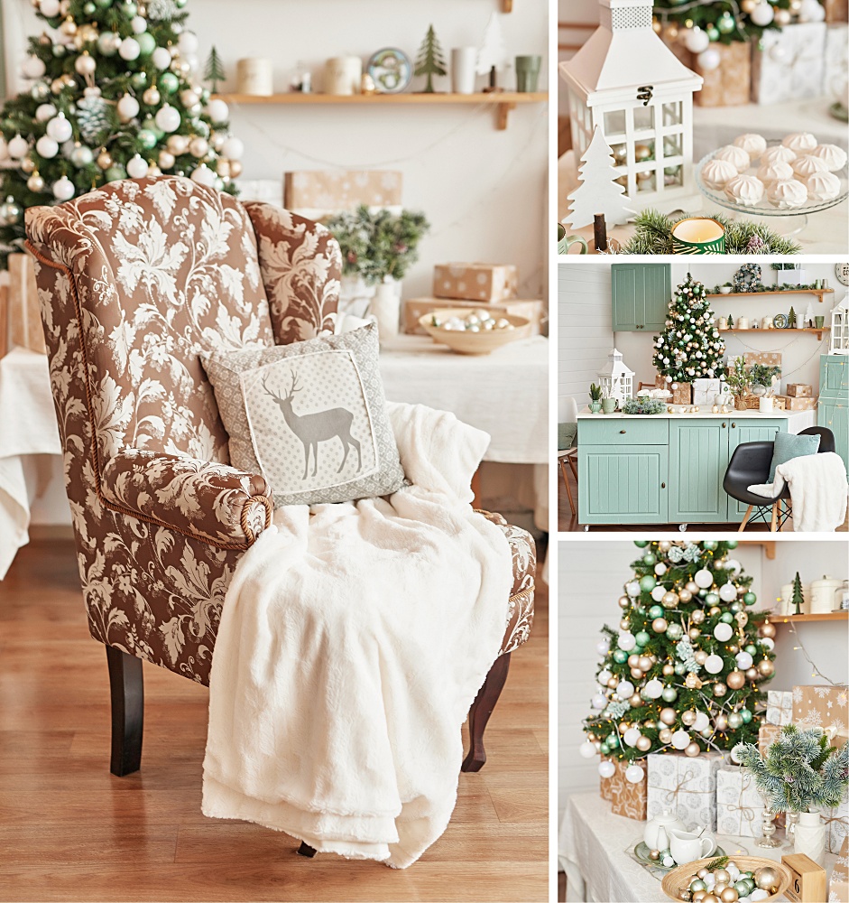 Pastel Christmas kitchen - Scandinavian style