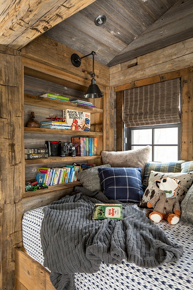 cozy reading and sleeping nook
