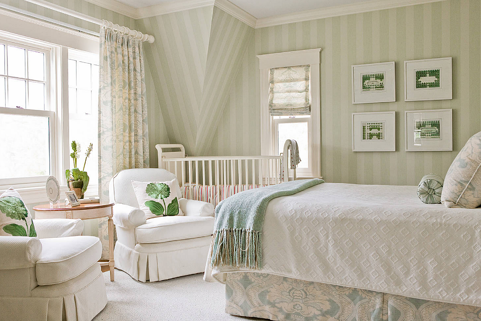 Pastel master bedroom