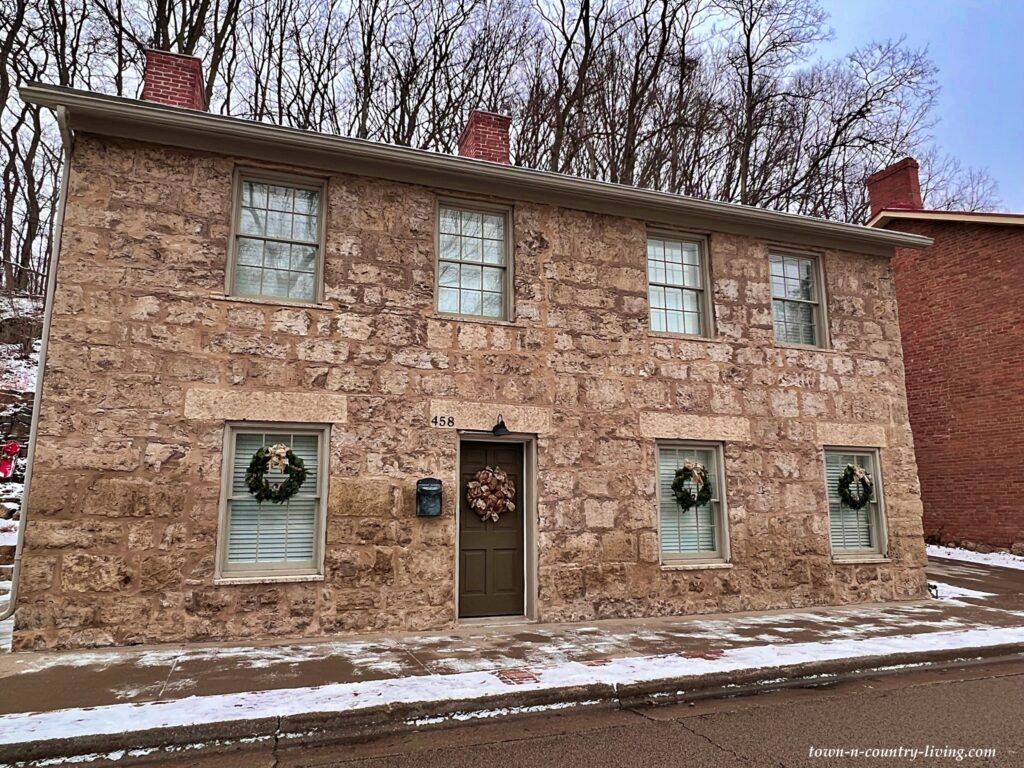 Historic stone house in Galena