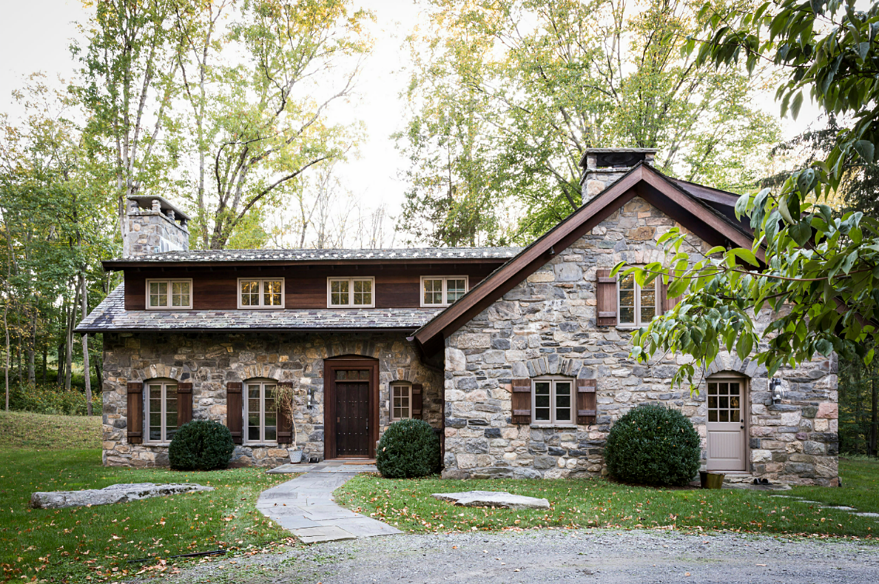 Stone cottage with curb appeal