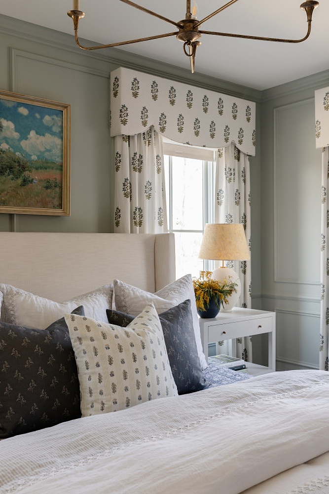 See How Pretty Layers Create a Cozy Modern Country Bedroom