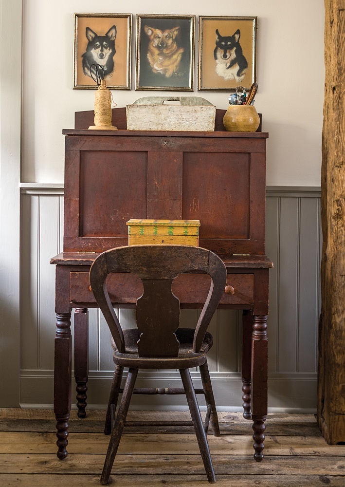 Early American desk in historic home
