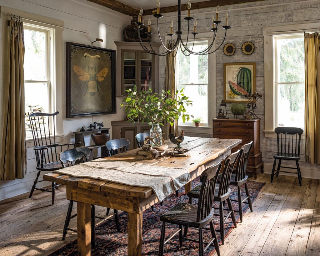 Early Americana dining room