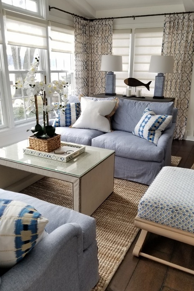cozy beach style living room