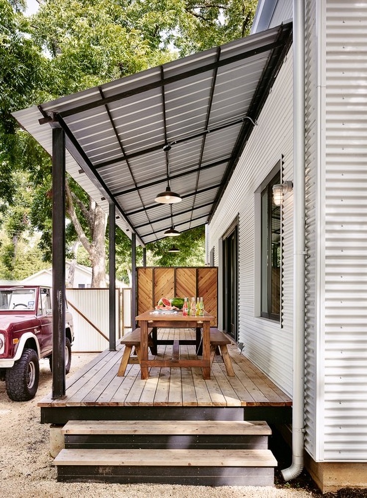 small modern farmhouse porch
