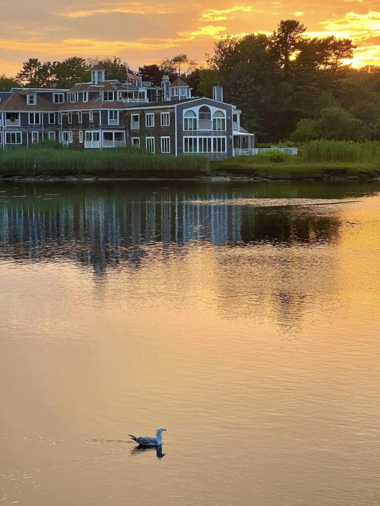 Sunset on Kennebunk River in Maine