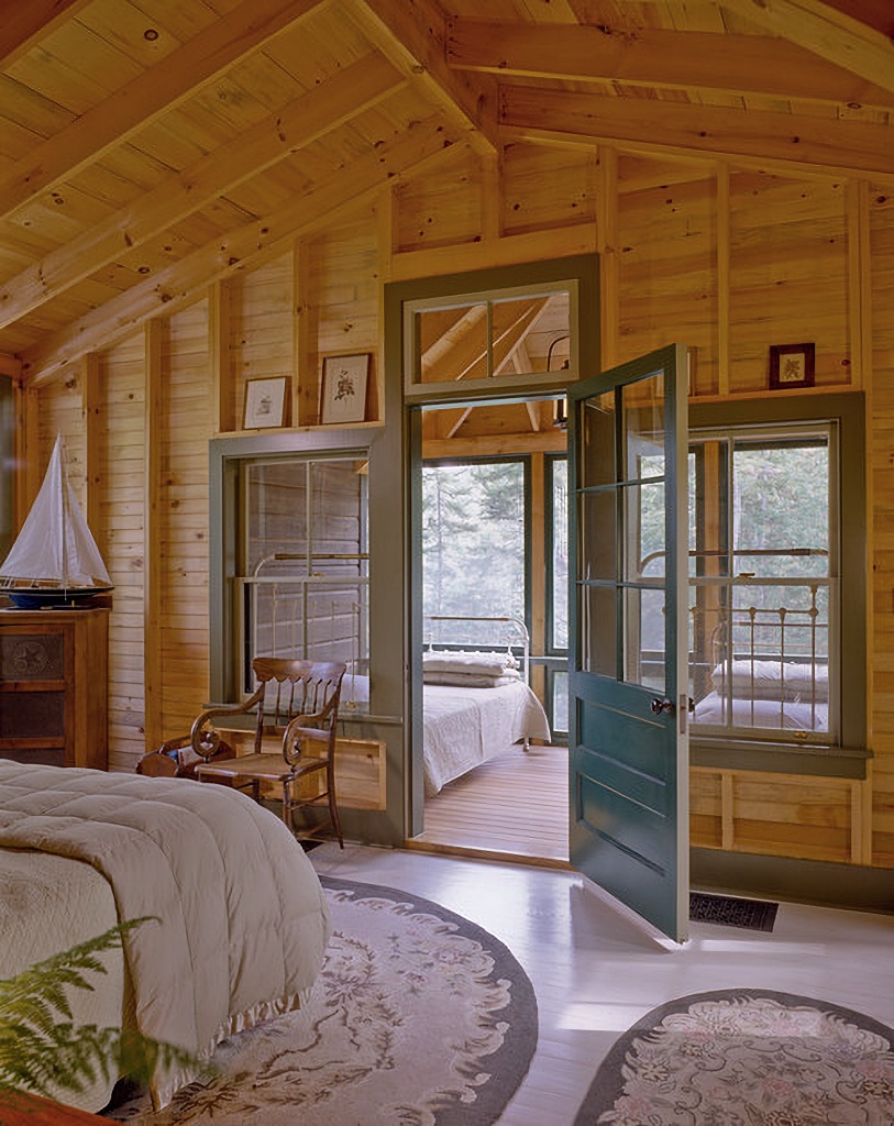 rustic cabin bedroom