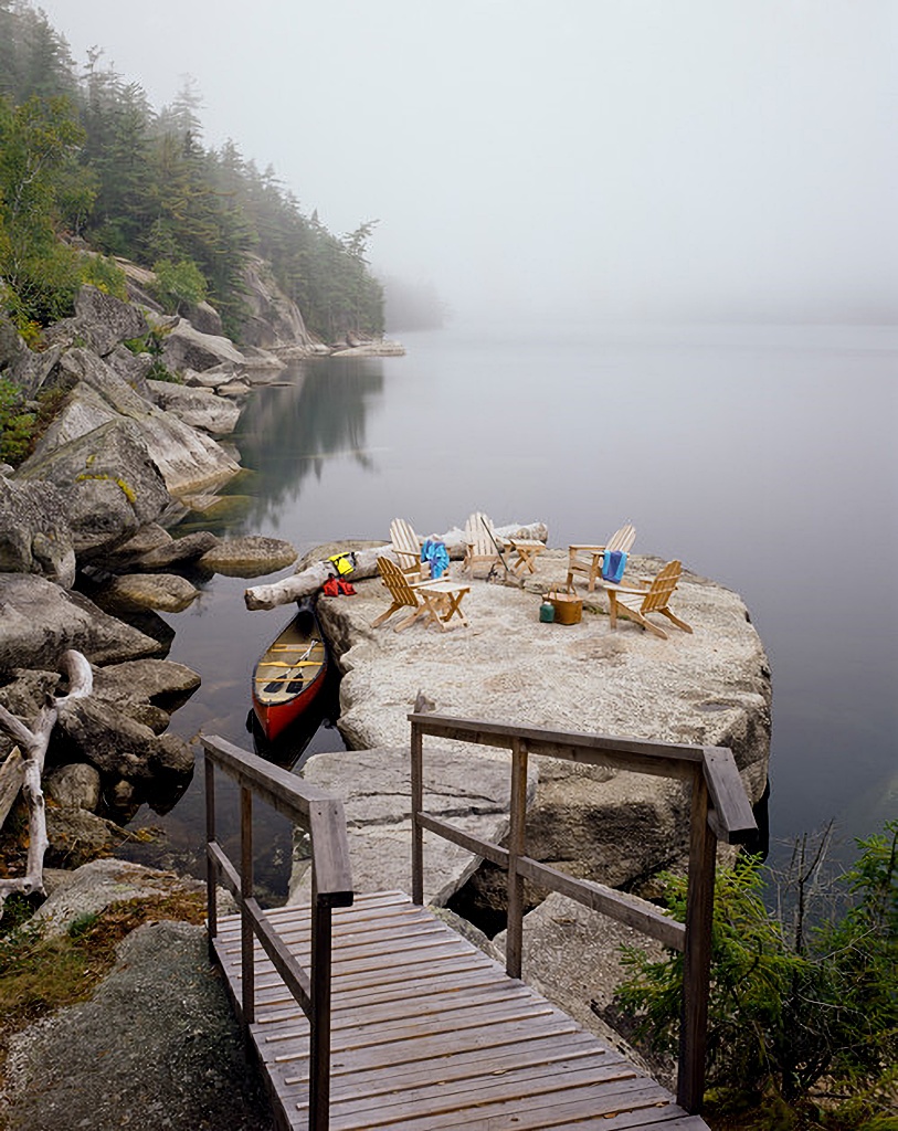 private peninsula at a Maine getaway
