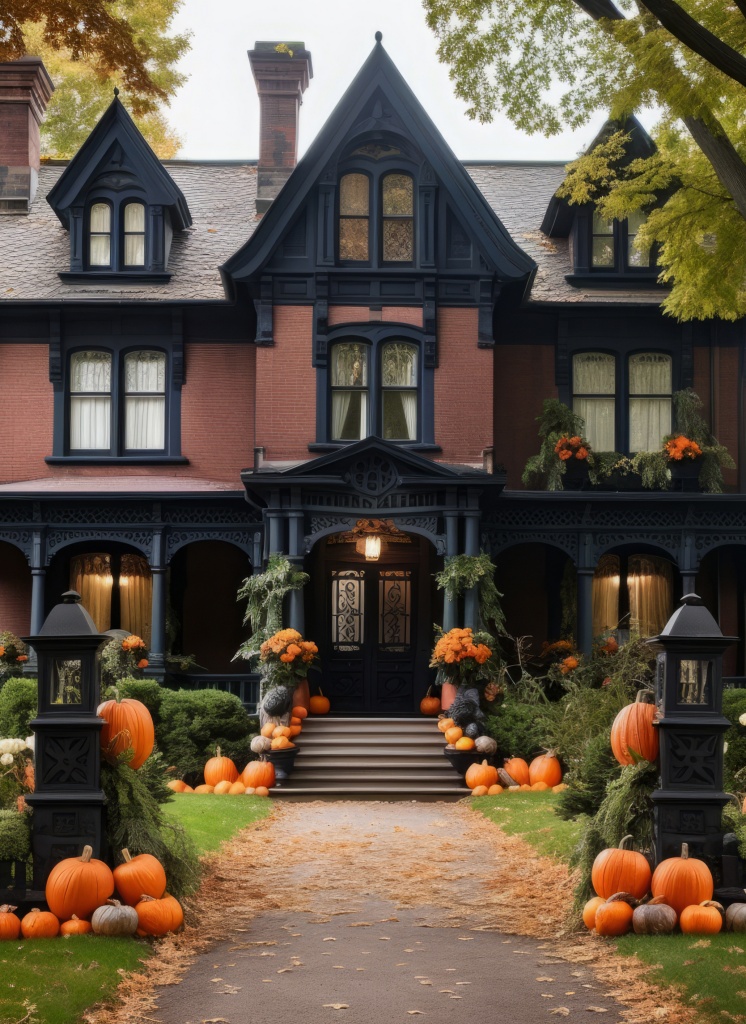 Victorian Halloween house