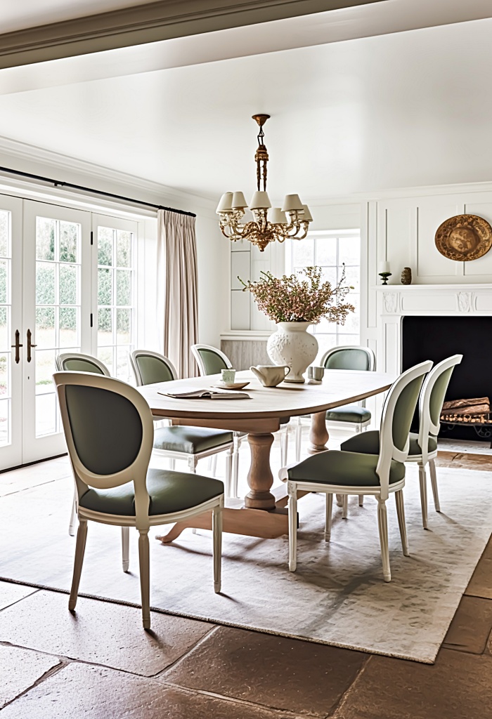 french country dining room
