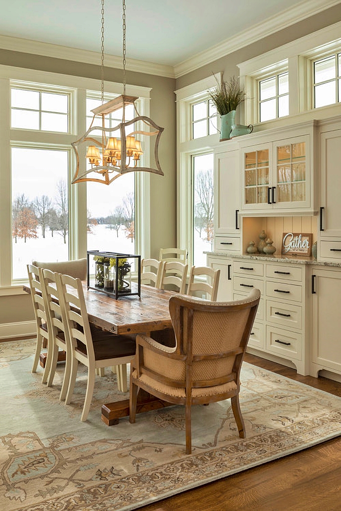 French country cottage dining room