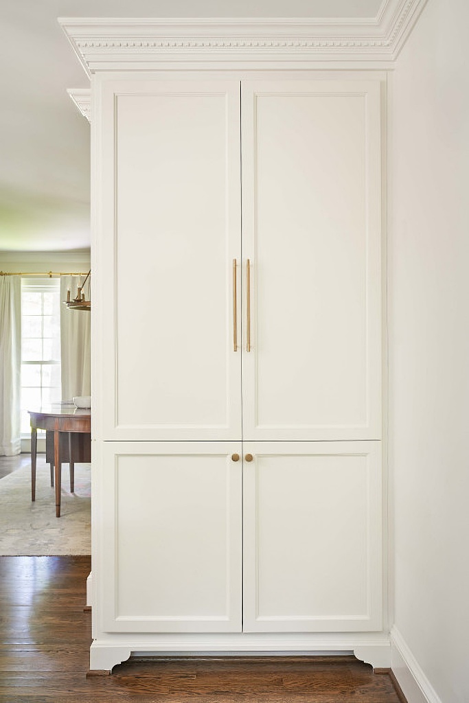 elegant white pantry cabinet