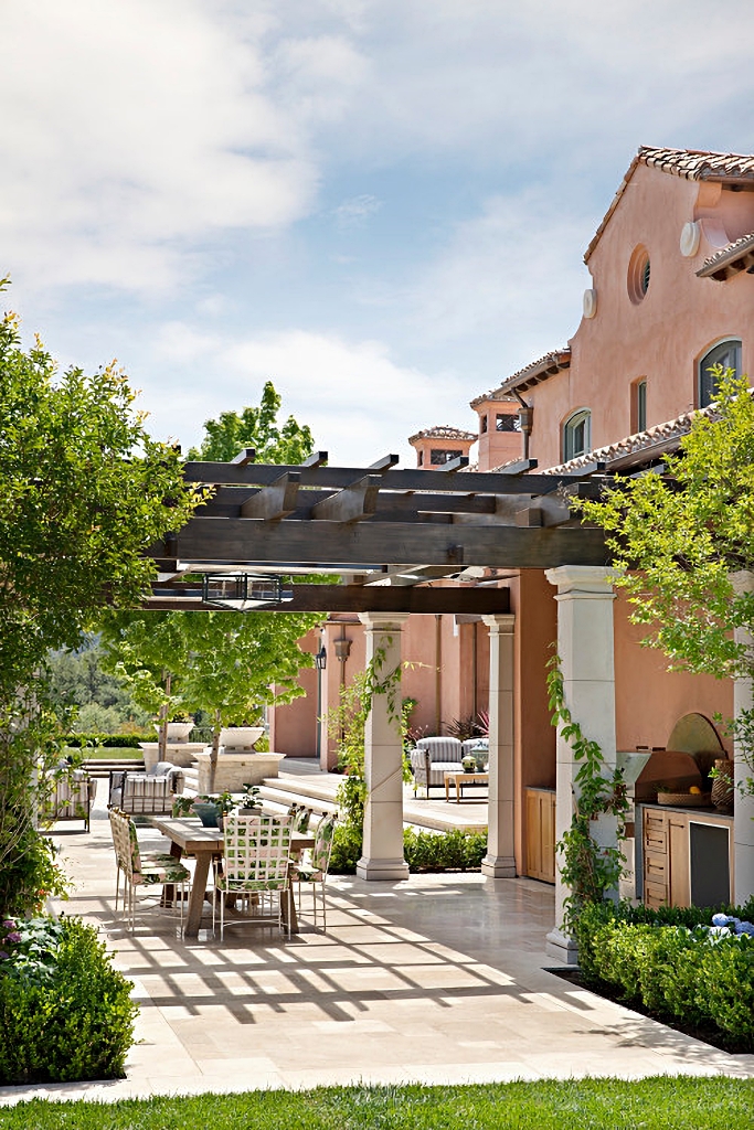 expansive Mediterranean style patios in Orange County