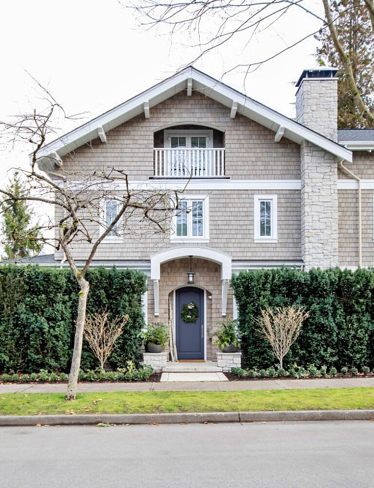 Shake shingle home exterior