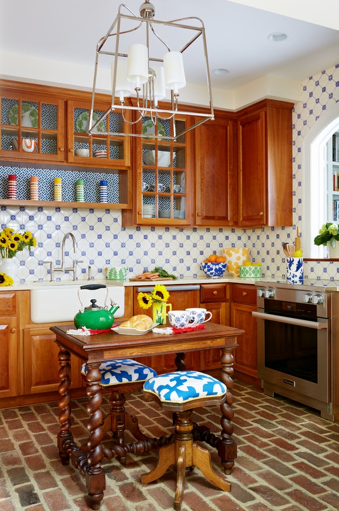 colorful country kitchen