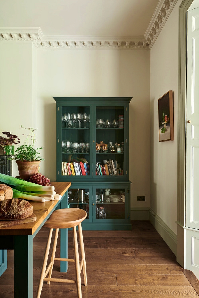 freestanding cabinet in bespoke kitchen