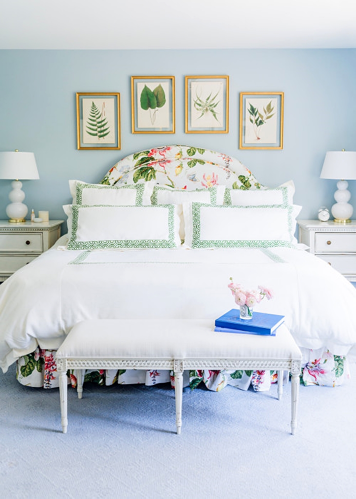 light blue bedroom