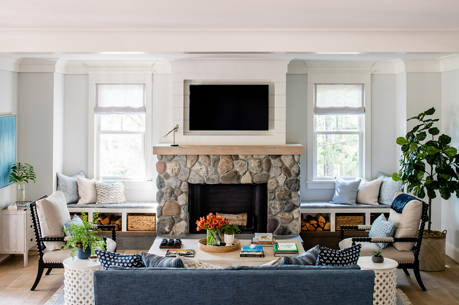 cottage coastal style living room