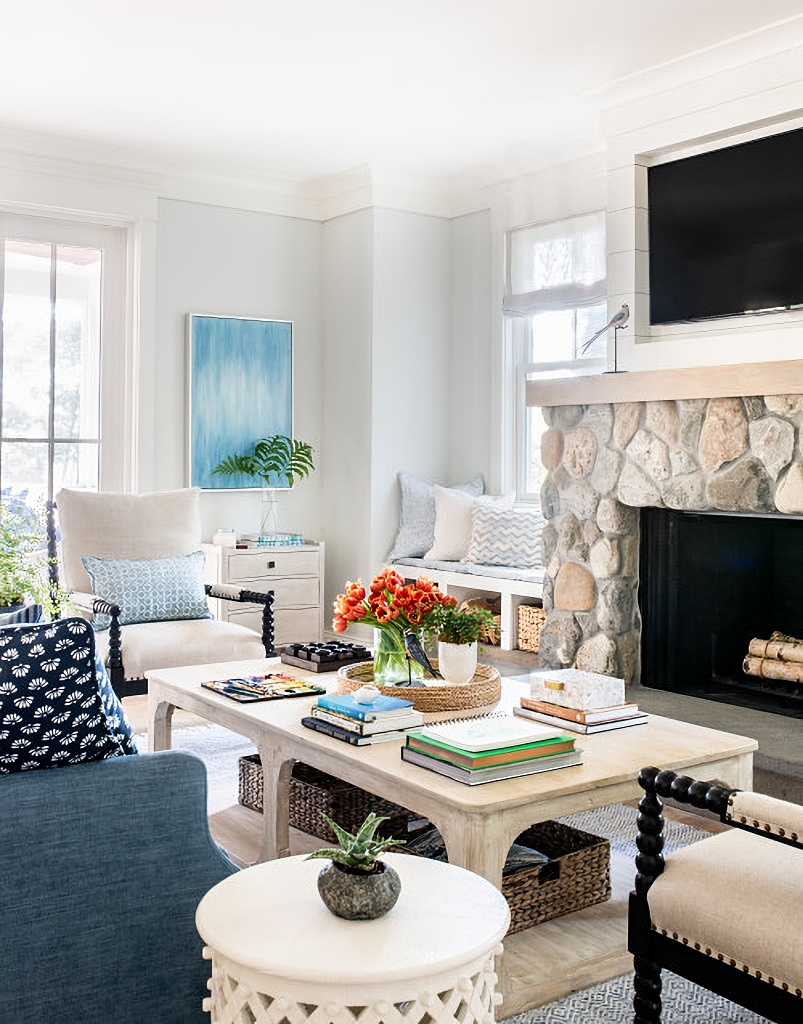 cottage coastal style living room