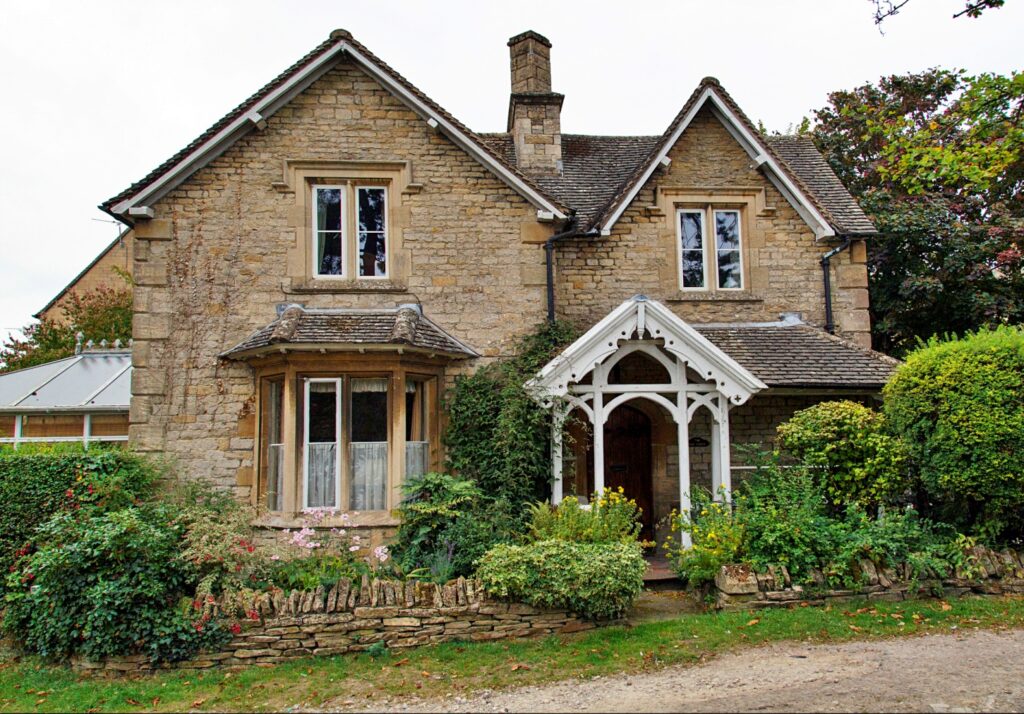 Traditionally built Cotswold stone cottage.