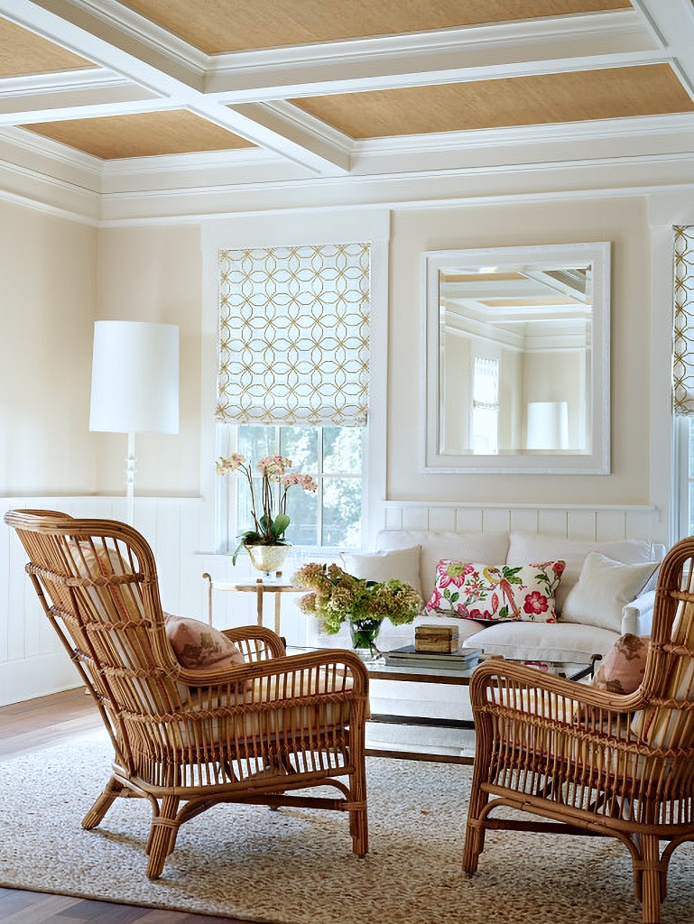 transitional home sitting room in soft colors