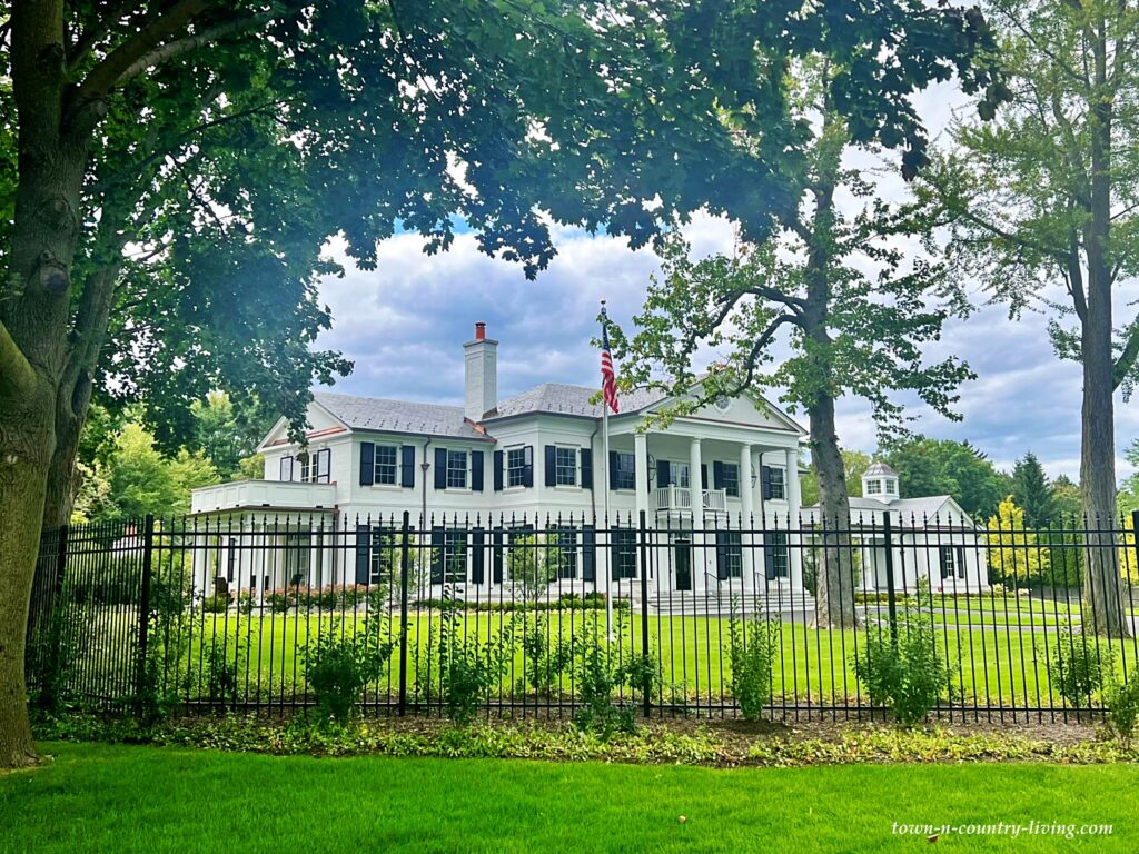 large white house on Lake Michigan