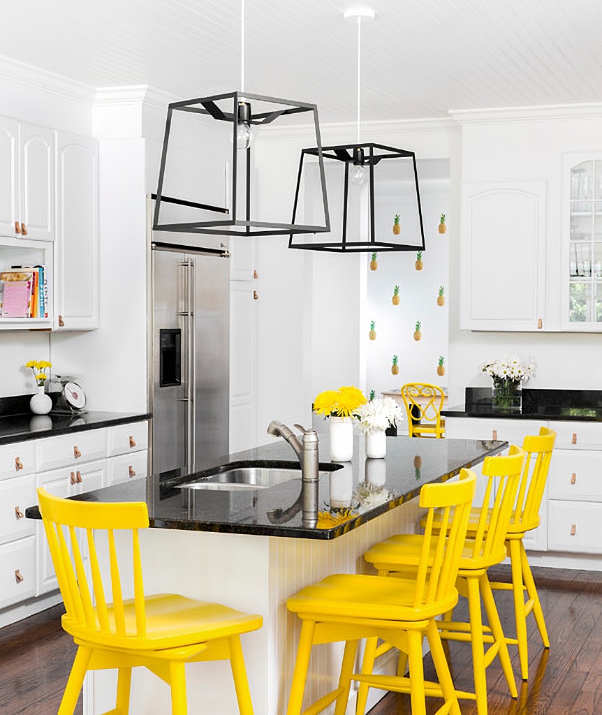 yellow kitchen chairs