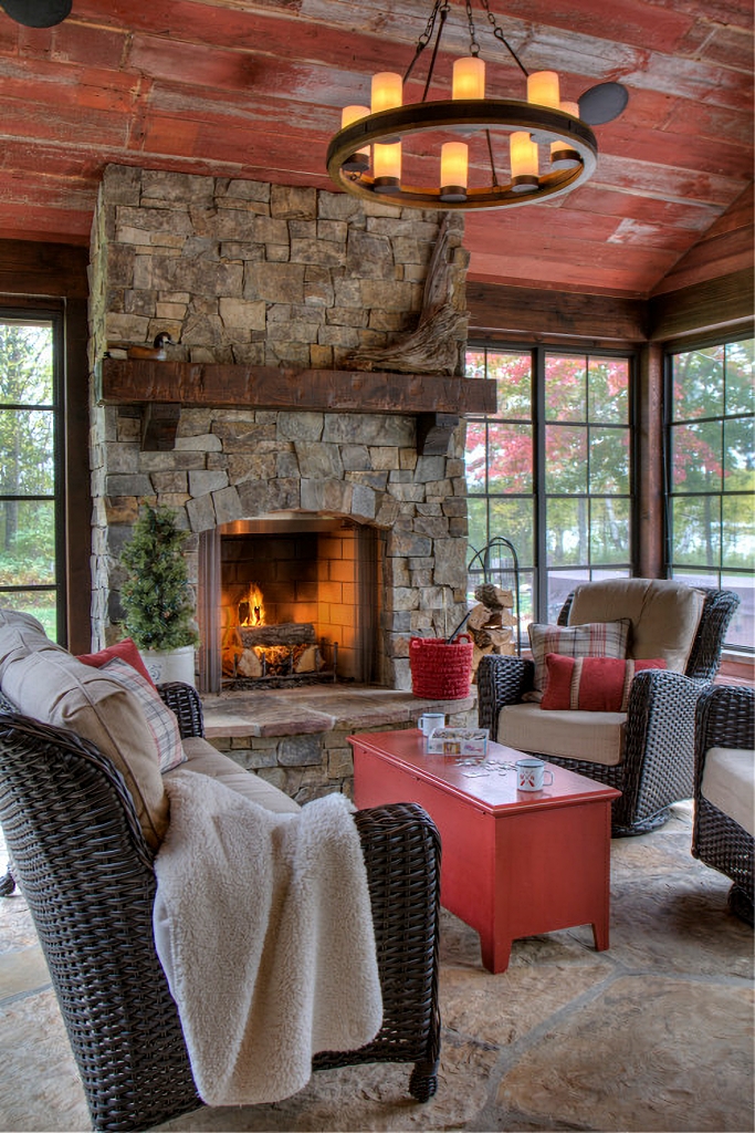 rustic living room