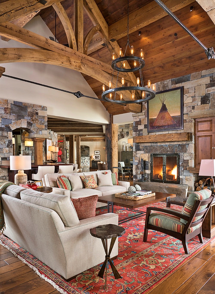 rustic living room