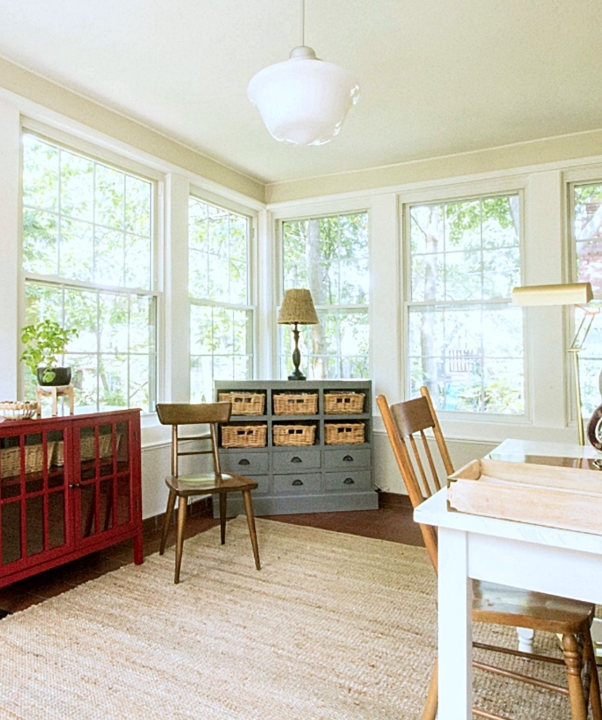 sunroom in Colonial home