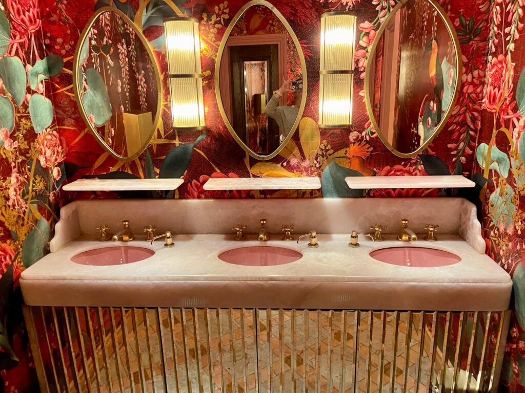 The bathroom at The Ivy Brasserie in Windsor, UK