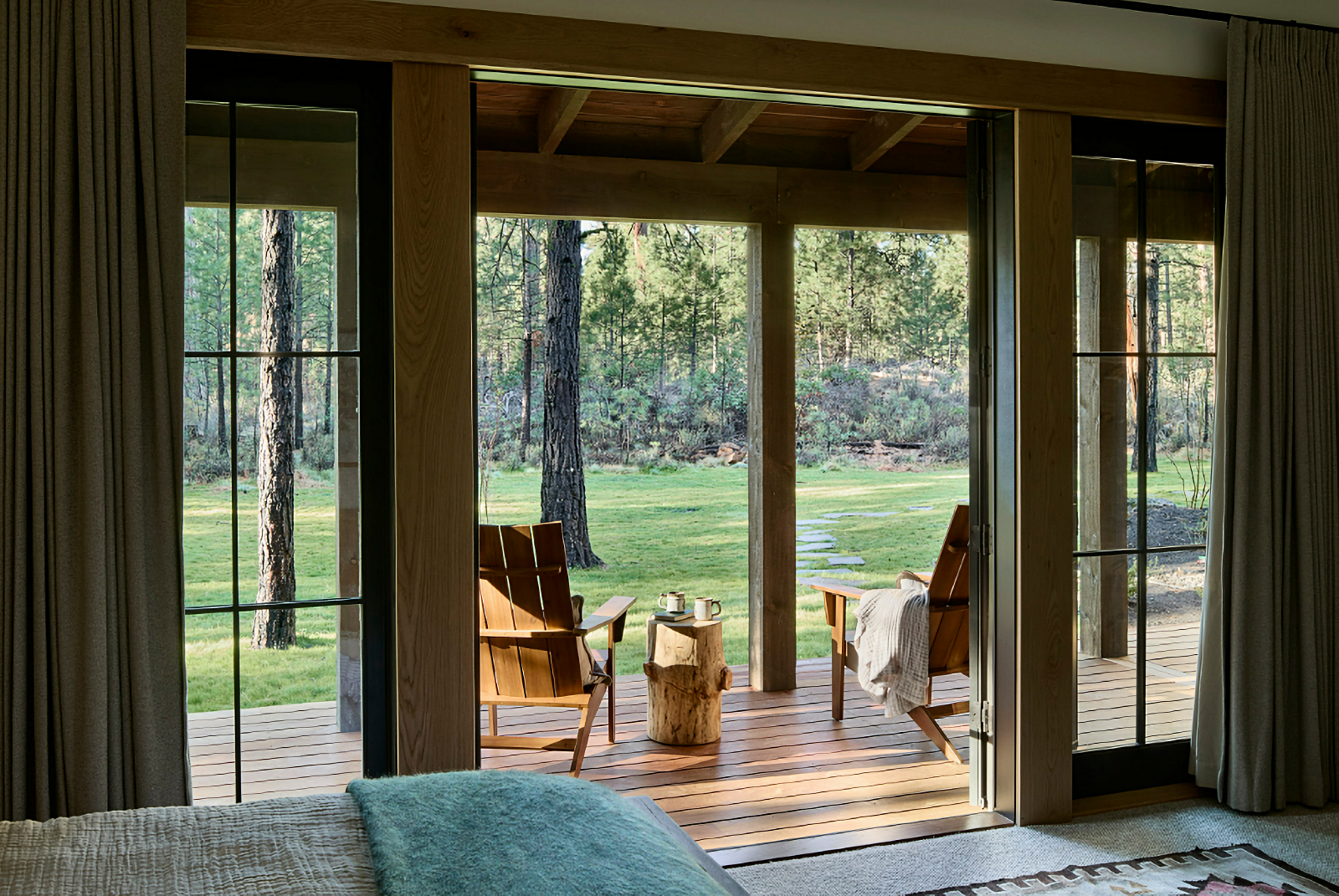 rustic lodge bedroom