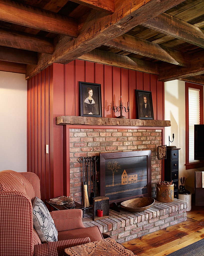 Colonial style family room