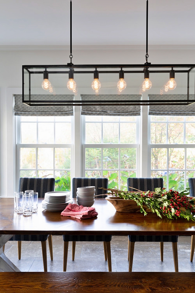 modern country dining room