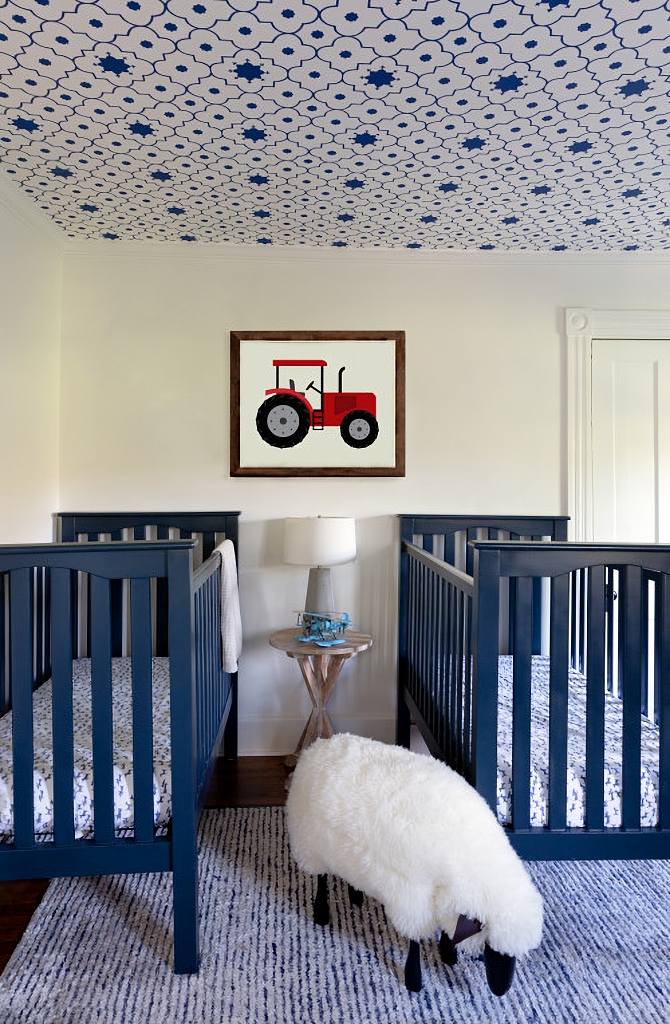 navy blue nursery