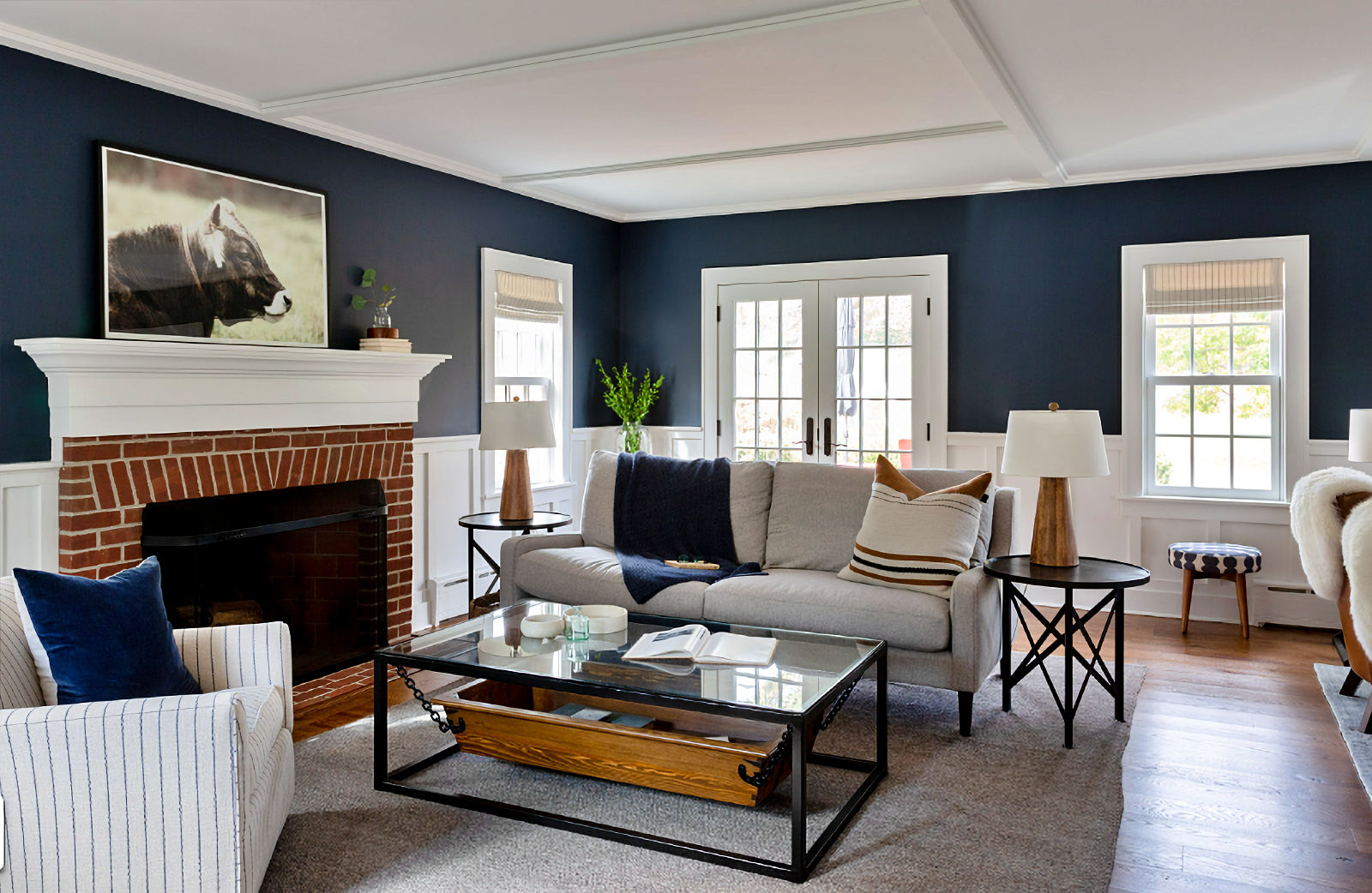 historic farmhouse living room